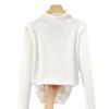 Double-sided German Velvet Base Shirt for Women New Women's Clothing with Temperament Waist-hugging and Thermal Inner Wear Solid Color Top