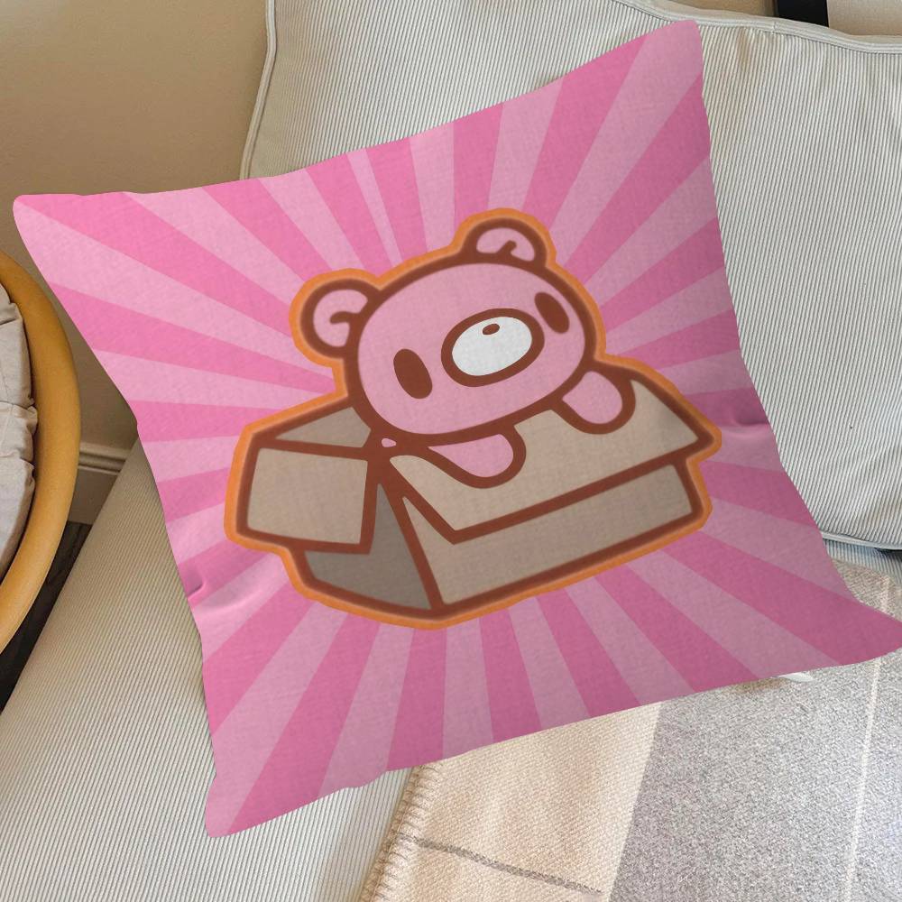 Cartoon G-Gloomy Bear Cushion Cover Pillowcase Upholstery Sofa Throw Pillow Home Decor Pillowcas