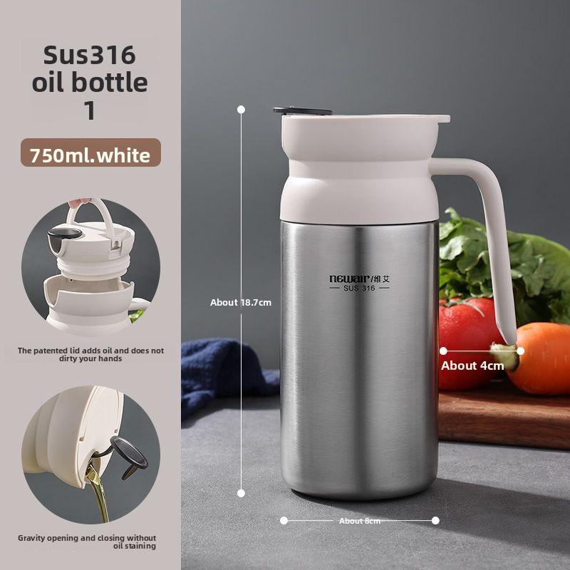 

Stainless steel food grade thick oil tank kettle, household kitchen soy sauce vinegar seasoning bottle