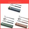 Stainless Steel Portable Cutlery Set With Mirror Polished Finish For Students And Office Workers