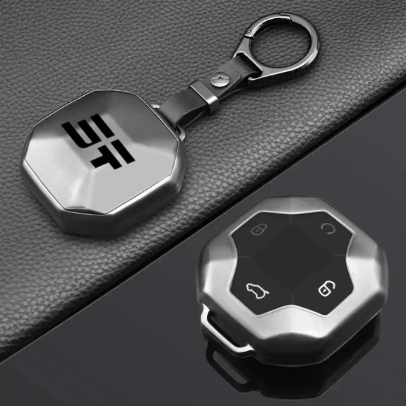 Car Key Cover Fit For Jetour Traveller T2    Modified Matte Black Car Key Protective Shell Car Accessories