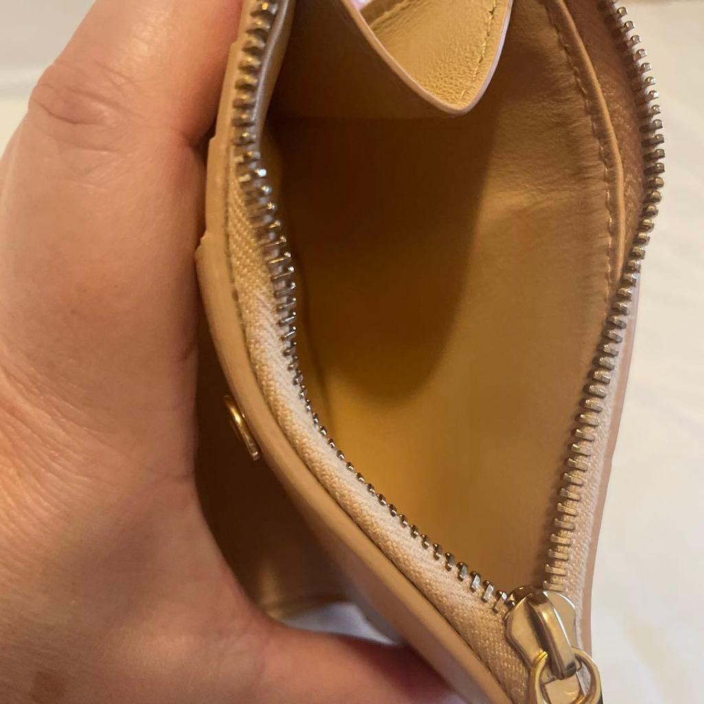 Used BOTTEGA VENETA Bi-fold wallet Maxi Intrecciato Beige
