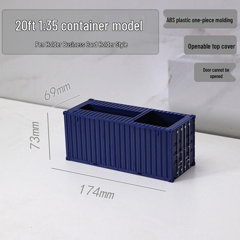 20ft 1:35 Container Model Ornament & Pen Holder Business Gift – Customizable with Graphics & Text