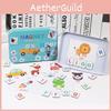 Wooden Magnetic Word Puzzle For Kids Educational Toy Learning Alphabet Play Set