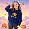 Boys' Printed Hooded Long Sleeve Sweatshirt for Casual Sports and Daily Wear
