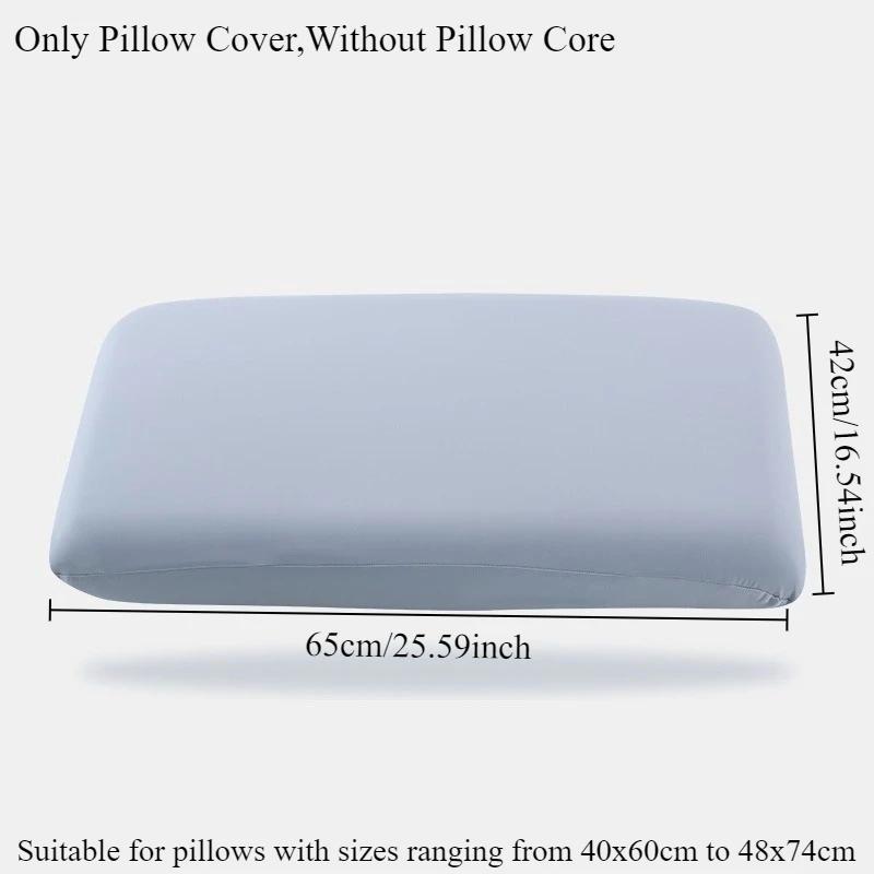 

1/2pcs Cool and Soft Pillowcase,Polyester Material, Hand Wash Machine Washable,Suitable for Sleeping Use,Without Pillow Core 42x65cm