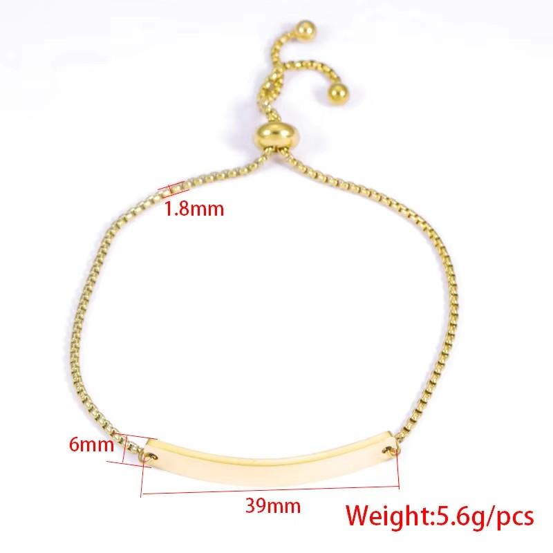 10pcs 6x39mm Curved Bar Bolo Bracelets Stainless Steel Mirror Polish Bracelets For DIY Making Bracelet Jewelry