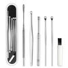 6 Pcs Spring Earwax Cleaner Tool Set Stainless Steel Spiral Design Ear Picks Ear Cleansing Tool Set 