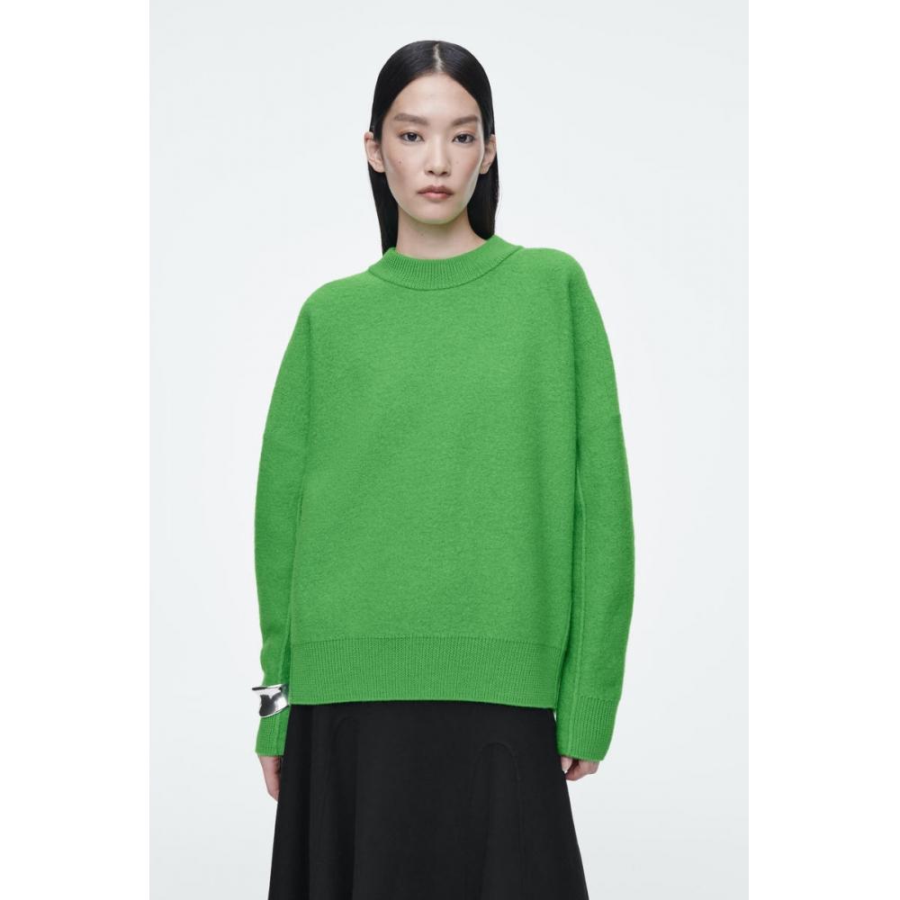 

Cos Japan свитер из вареной шерсти с рукавами реглан bright green/SP