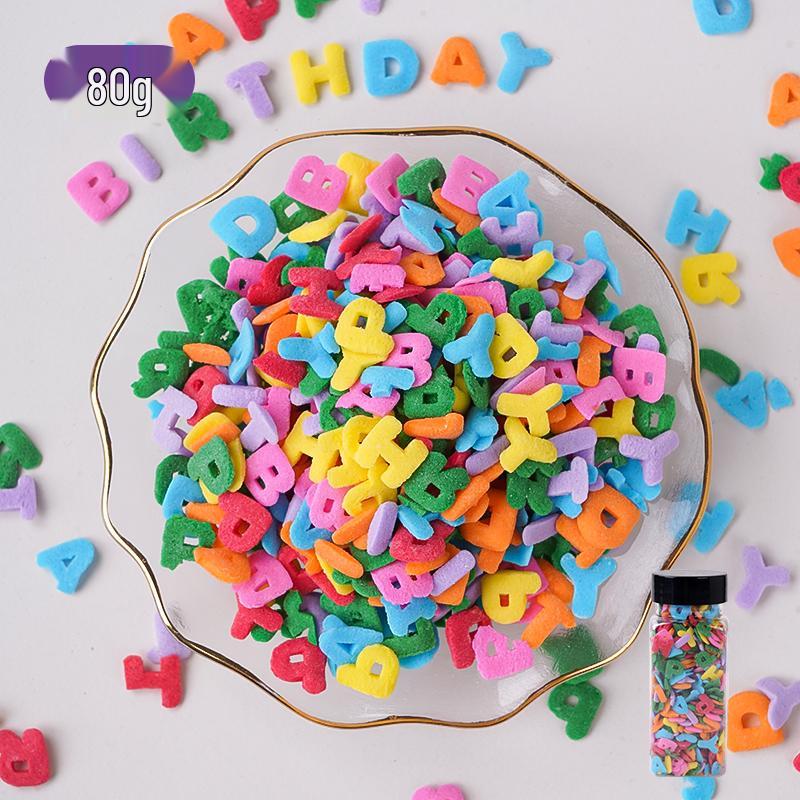 Bunte Zuckerformen: Herzen & Kurven zum Dekorieren von Kuchen, Desserts & Donuts