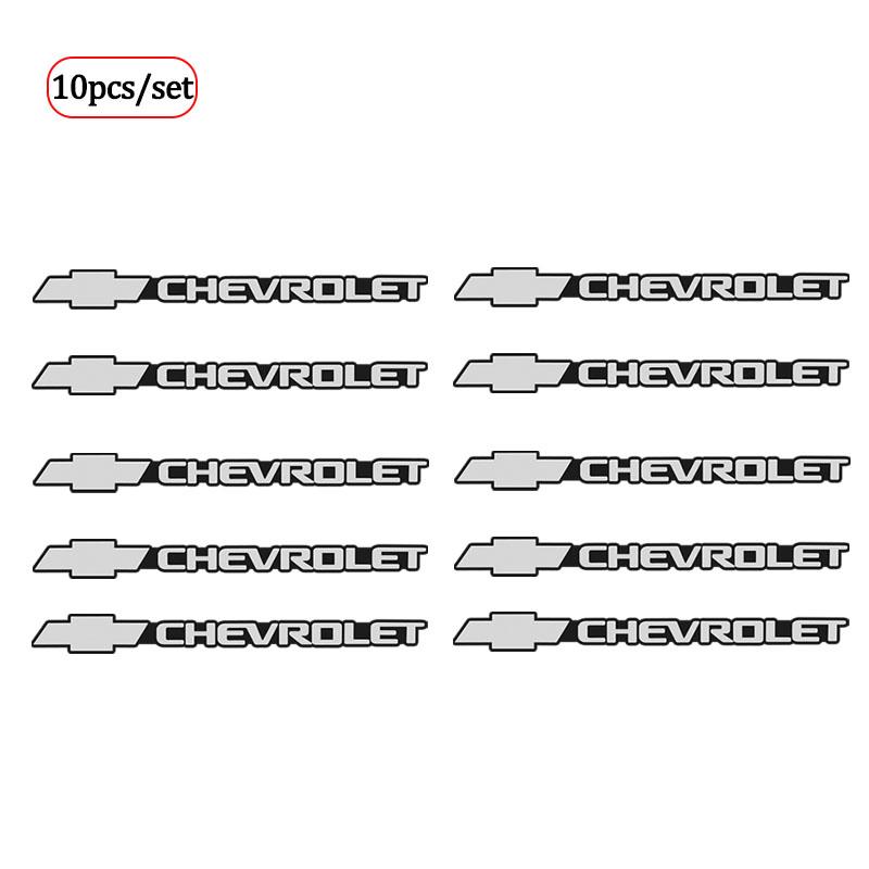 4pcs/10pcs Set Modified Car Logo Audio Stickers Decorative Decals For Chevrolet Corsa Aveo Matiz Onix Camaro Cobalt Beat Groove