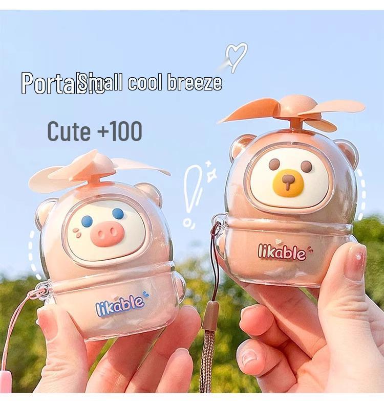 Portable USB Rechargeable Mini Handheld Fan for Kids & Students