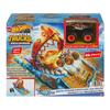 Hot Wheels Monster Truck Treasure Hunt Challenge with 1 Mini Car Vehicle Toy Playset for Ages 4 and Up Orange HTP17