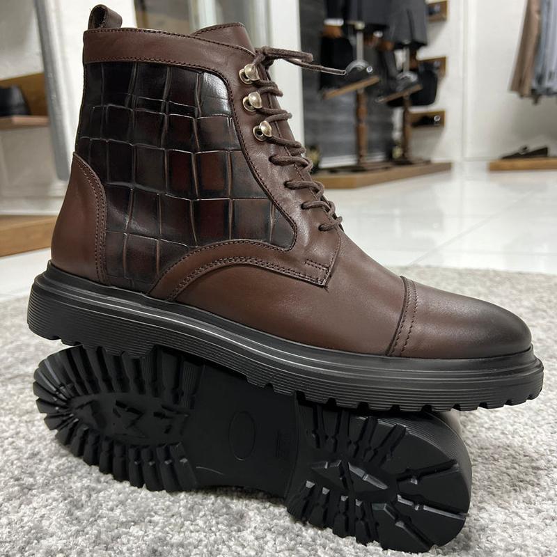 Men Boots Comfortable  Fashionable Leather Boots European Business Brand Chelsea Boots Outdoor Training Travel Boots Men 38-46
