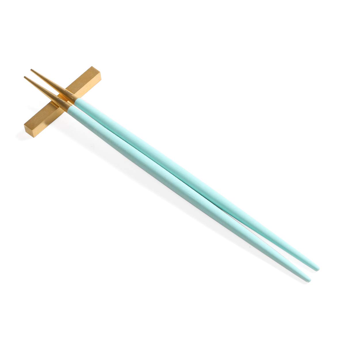 Cutipol GOA Turquoise Gold Chopsticks and Chopstick Rest Set G029TGB