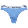 Men's Sexy Cotton Thong Low Waist Leak Hip Sports Panties Men Underwear with Convex Groove