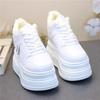 2025 spring popular versatile soft sole new little white shoes wear-resistant thick baseplate shoes inner height increase women's shoes small man