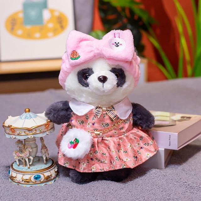 1pc 30cm Cute Lalafanfan Panda Plush Toys Lovely Bear With Dolls Stuffed Soft Animal Pillow Birthday Gift For Baby