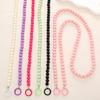 Acrylic Earth Beads Diagonal Cross Phone Case Hanging Rope Handmade Beaded Candy Color Pendant