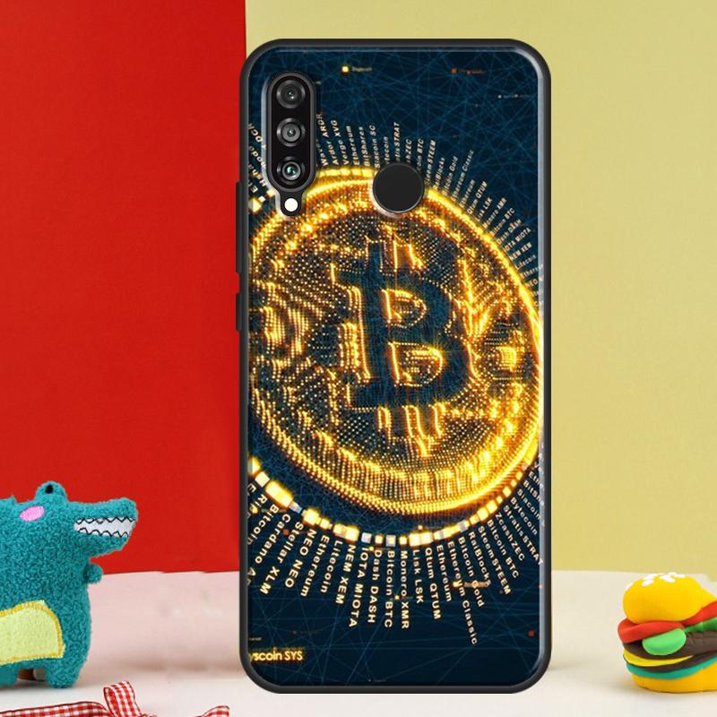 Bitcoin BTC For Huawei Nova 9 10 SE 12i 12s 11i 5T Y91 Y90 Y60 Y70 Y72 Y61 P60 Pro P20 P30 P40 Lite Case