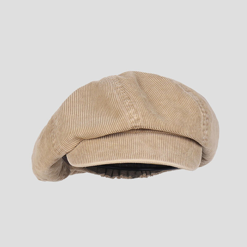 CARA PARK Corduroy Newsboy Cap C2 Beige C2 Beige