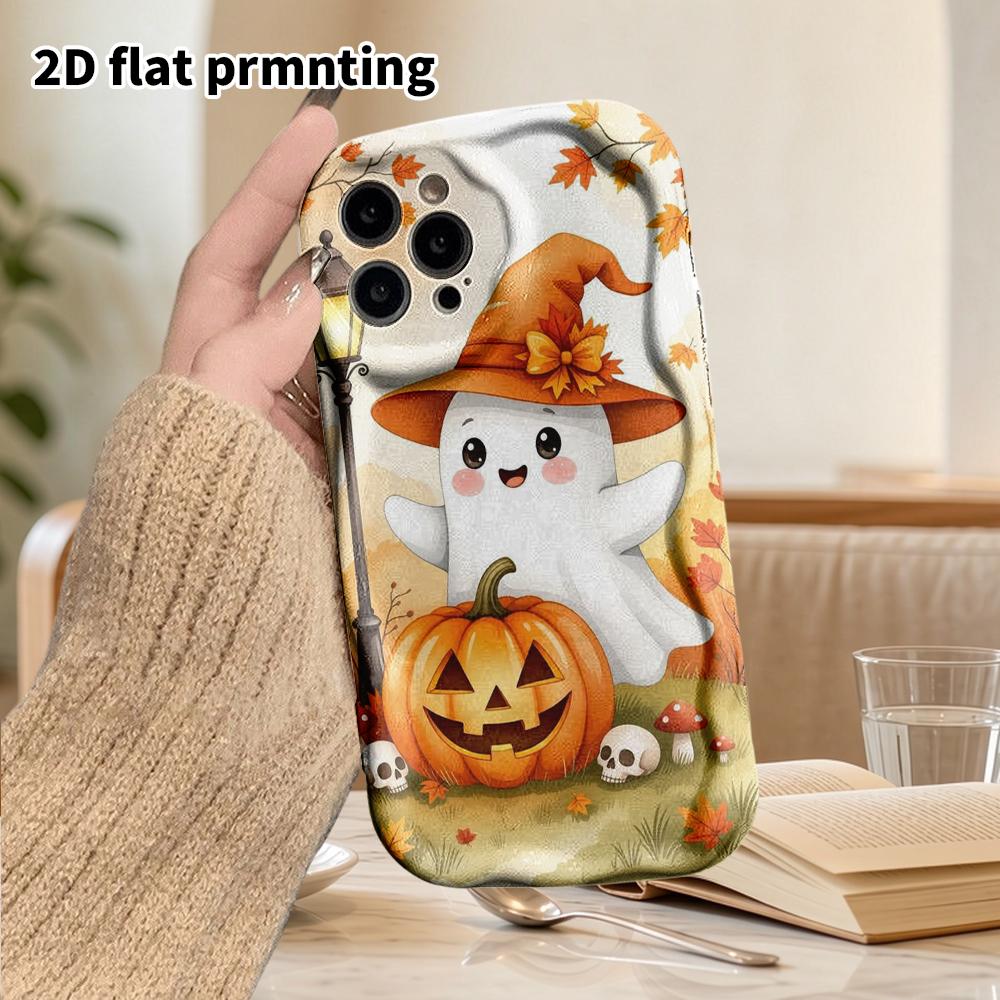 Phone Case: 2D Flat Design Suitable for iPhone 18 17 16 15 14 13 Pro Cases, Couple Style, Warm Autumn, Christmas and Halloween Gift