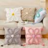 Soft Flower Throw Cover Square Three-dimensional Case Tufted Decorative Cushion Cover Living Room