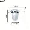 1*Premium Stainless Steel Fine Mesh Tea Filter Extended Handle Loose Tea Drainer With Lid Anti-Scald Multi-Purpose Tea Strainer