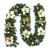 2.7m Luxury Dense Green Christmas Vine Ornament for Tree & Door Decoration