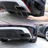 Car Rear Exhaust Muffler Tail Pipe Cover Trim For Land Rover Range Rover Velar 2017 2018    Stainless Accessories
