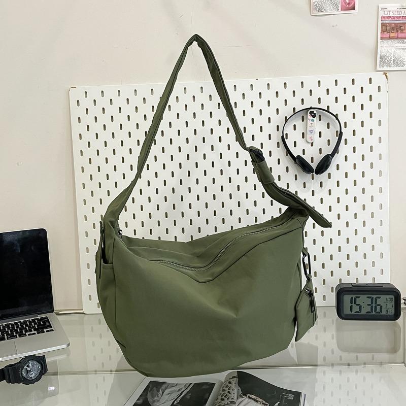 Lässige Dumpling-Tasche mit großem Fassungsvermögen, modische Nylontasche, neue Umhängetasche, Tasche für Studentinnen