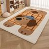 Cartoon Style Cute Puppy Non-slip Stain-resistant Large Area Rug for Living Room and Bedroom