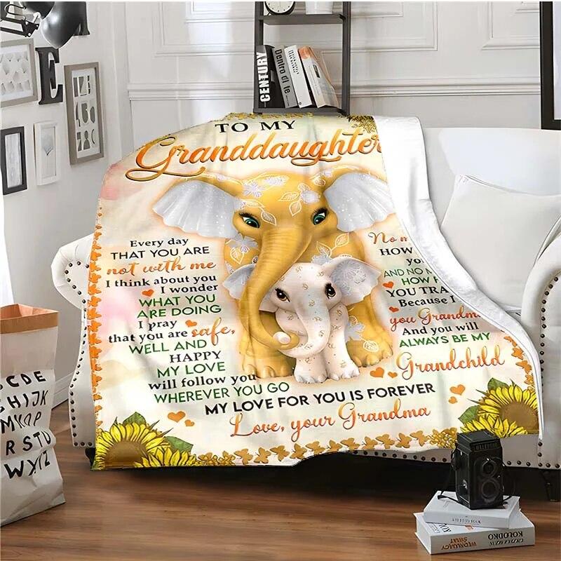 Letter 3D Print Deka mému dítěti Rodičům a milovníkům Teplá deka do obývacího pokoje Měkká flanelová deka pro dospělé a děti