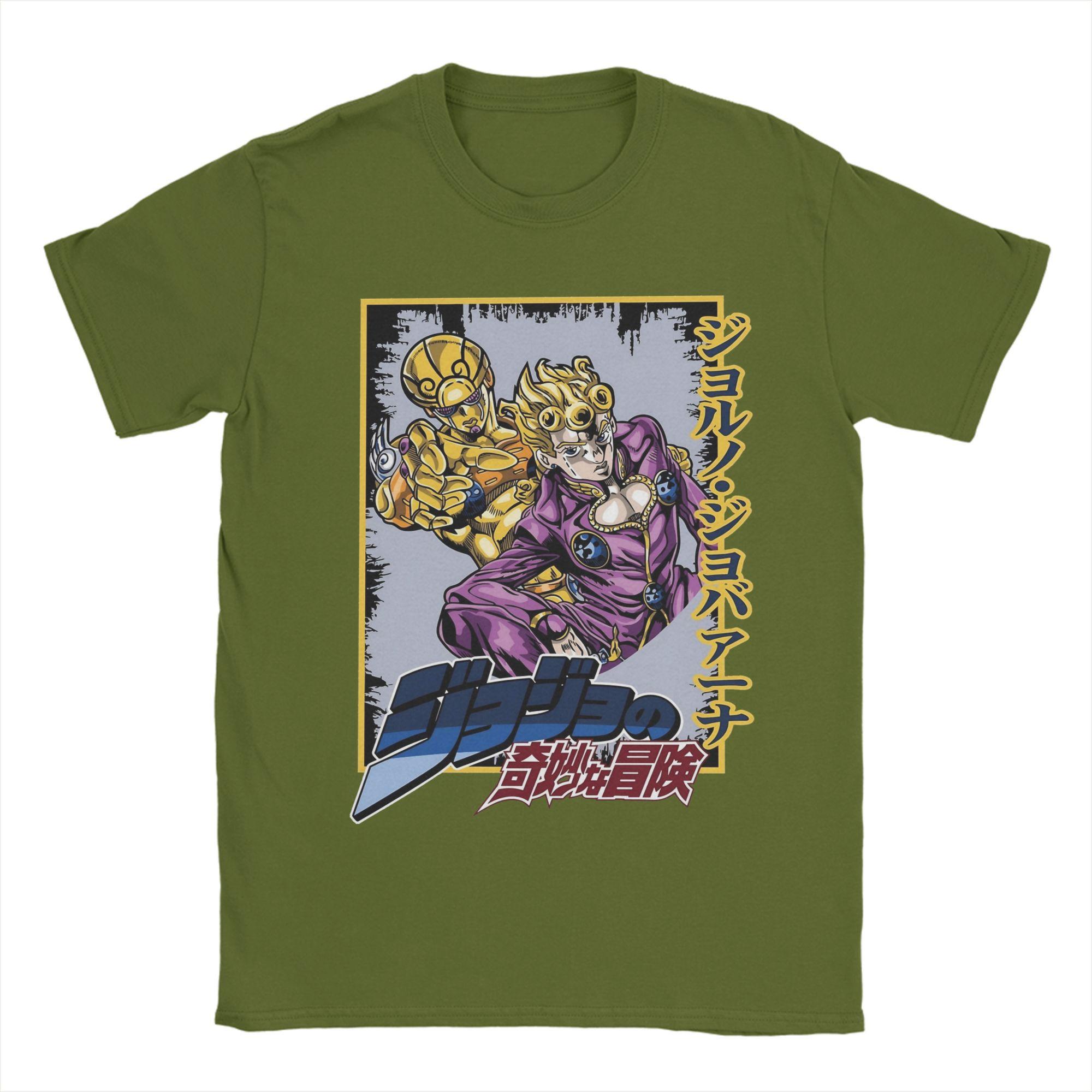 

Strongest stand Jojos Bizarre Adventure T Shirts Men 100% Cotton Novelty T-Shirt O Neck Tee Shirt Short Sleeve Tops Summer 4XL