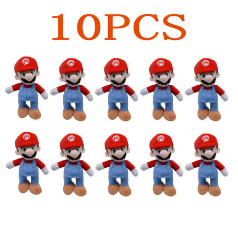 *Super Mario Bros Plush Classical Mario Luigi Cute Cartoon Stuffed Toy Soft Doll Xmas Gift