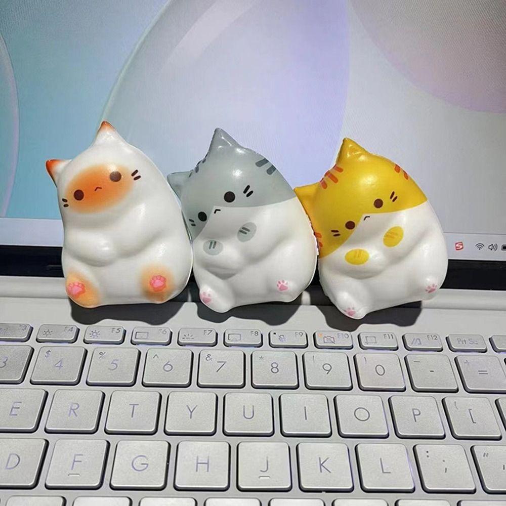 Cartoon Cat Squeeze Toys Slow Rebound Release Anxiety Toy Kawaii Decompression Doll