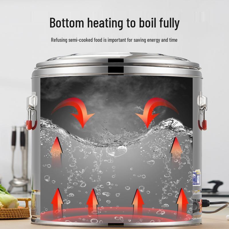 Commercial Electric Stainless Steel Soup & Food Warmer with Tap