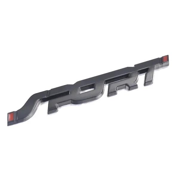 1Pc Car Accessories Sticker Styling Metal 3D Chrome Black Auto Car Trunk Racing Sport Word Letter Logo Emblem Badge Decal Sticker
