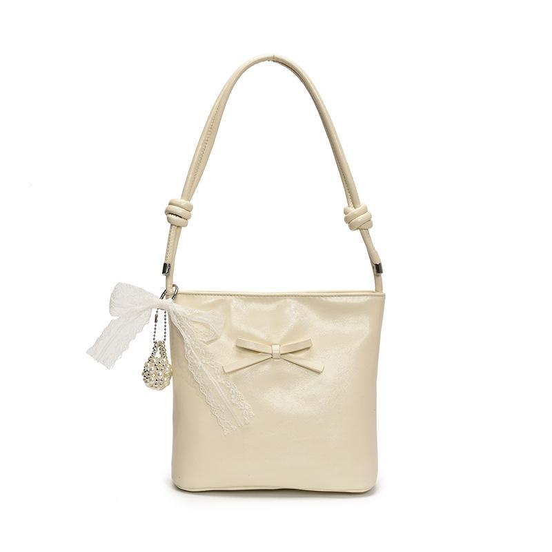 

Модная сумка с бантом, женская новая универсальная на плечо, подмышку no pendant белый