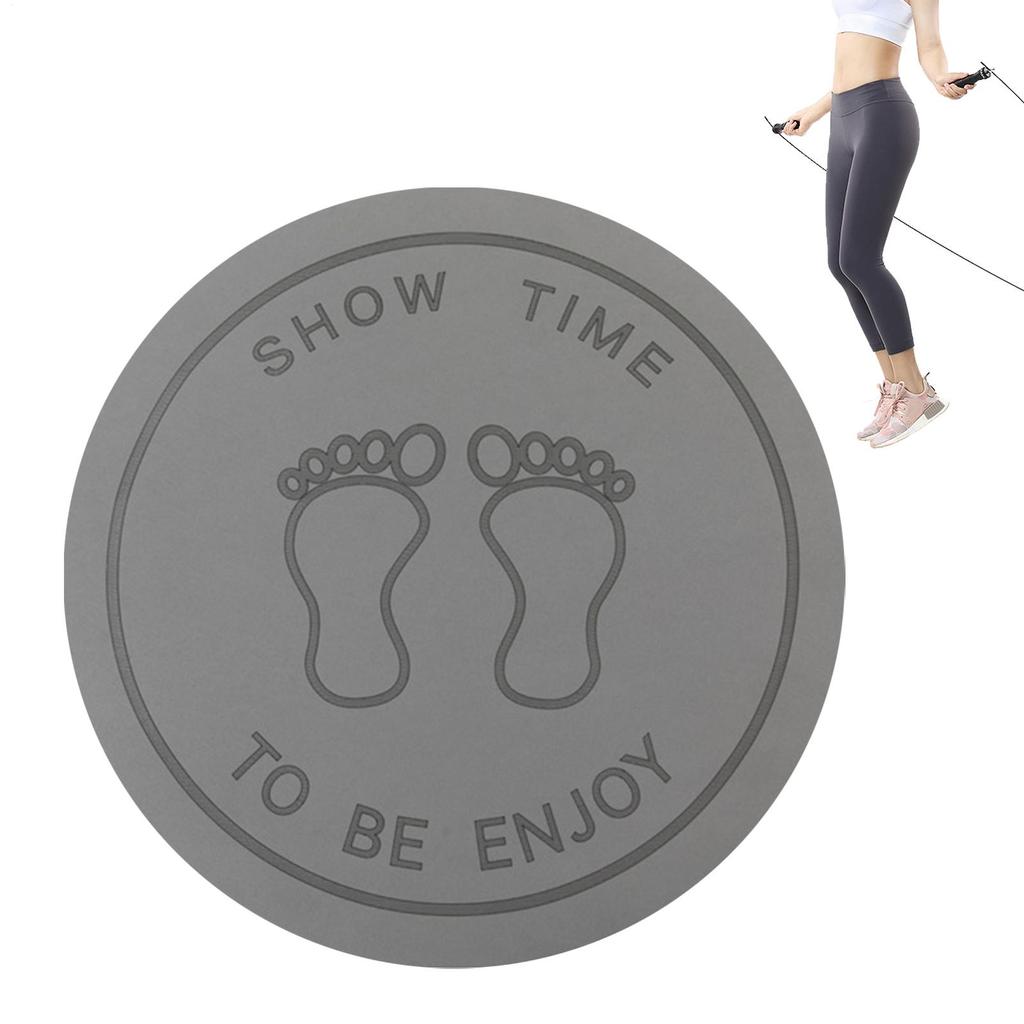 Jump Rope Mat 23.6inch Shock-Absorbing Equipment Skipping Rope Mat for Indoor Home Pilates Workout Stretching Yoga Floor