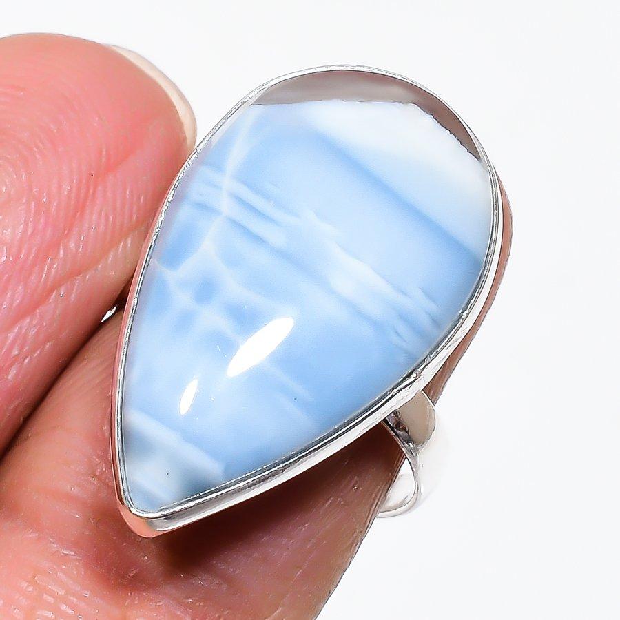 Natural Owhyee Opal Gemstone 925 Sterling Silver Jewelry Ring Size 7 m2U27