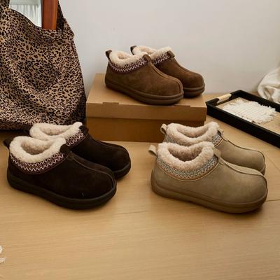 Modă platformă piele catifea cizme de zăpadă pentru femei 2025 iarnă versiune coreeană versatile antiderapante pantofi de bumbac pantofi casual Birkenstocks
