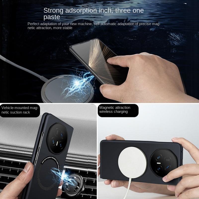 Ultra cienkie bezramkowe etui na telefon dla Honor Magic V5 V3 V2 honor magic Vs3 Vs2 Magnetyczna twarda osłona Magsafe