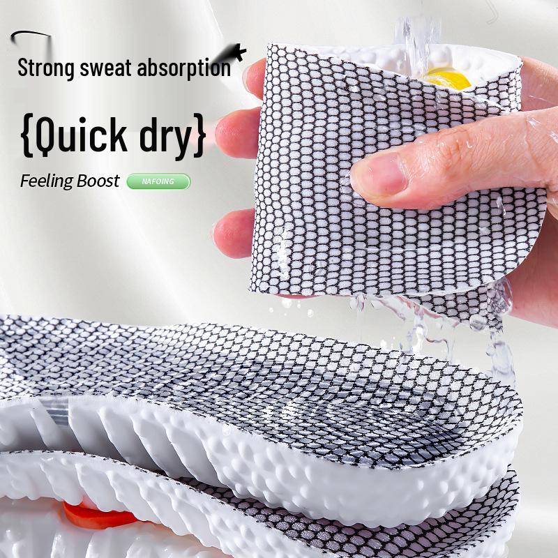 Air Cushion Shock-Absorbing Sports Insoles - Enhanced Comfort for Men & Women, High Elasticity & Sweat Absorption