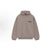 New Arrival: Essentials Double-Breasted Letter Print Fleece-Lined Hooded Silicone Hoodie for Autumn/Winter