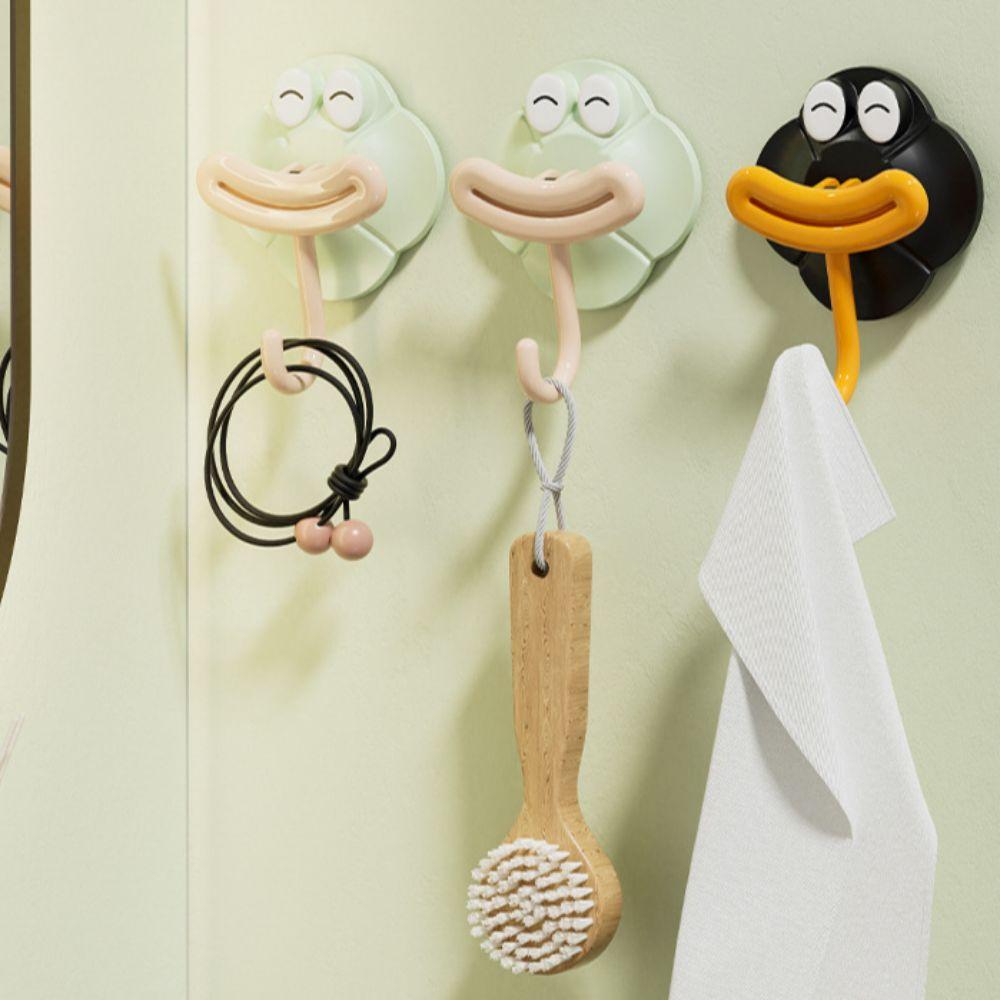 

6 Pcs Home Decoration Ugly Hot Wall Hook Self Adhesive Key Holder Fixed Towel Hanger Toilet Style 1