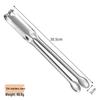 Zhishi Large Stainless Steel BBQ & Seafood Tongs (4-Pack)