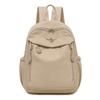 Schoolbag1011 Casual Ladies Backpack Travel Lightweight Simple Nylon School Bag Solid Color Large Capacity Travel Backpack