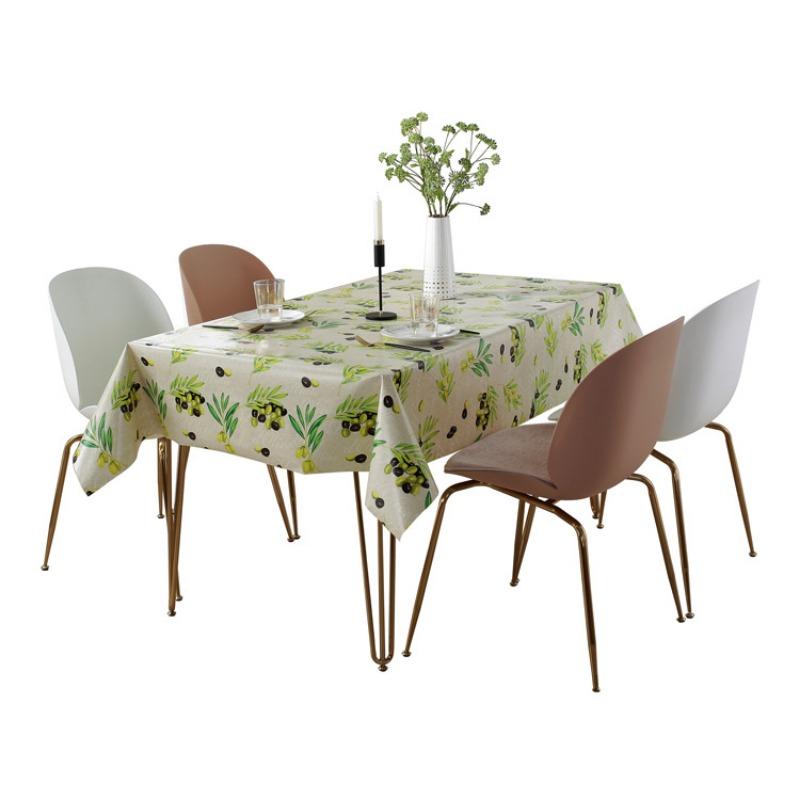 

1pcs European Waterproof Oil Proof Tablecloth Elegant Home Kitchen Decoration Tablecloth Beautiful Fruit Pattern Table Cloth 100x140cm