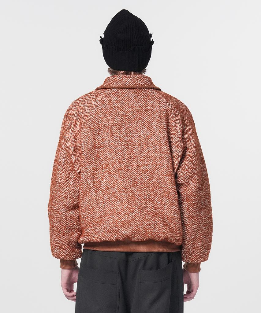 Hongwoosung Quilted Nomad Knit Jacket_Brown